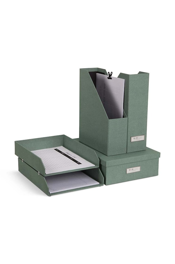 Bigso Box of Sweden organizer pentru documente Holger 5-pack 4915C1639 turcoaz AA00