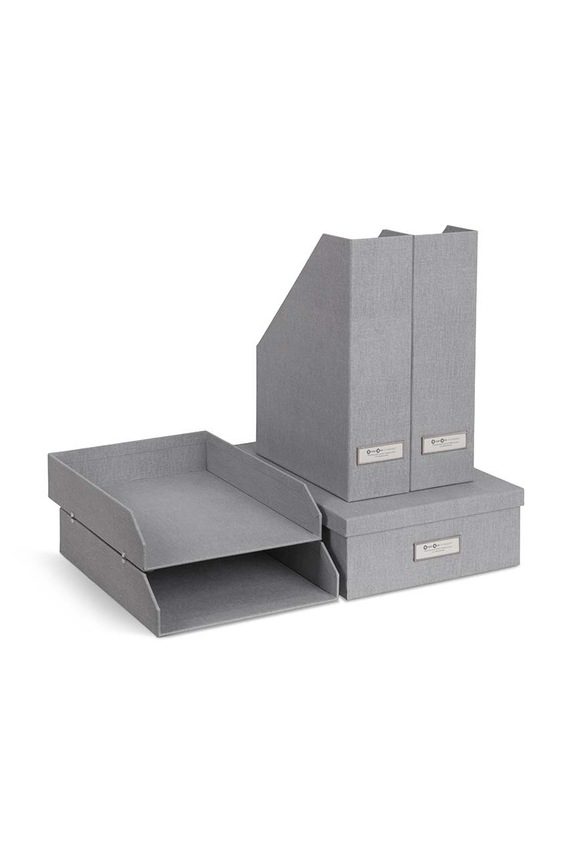 Bigso Box of Sweden organizer pentru documente Holger 5-pack gri 4915C6239