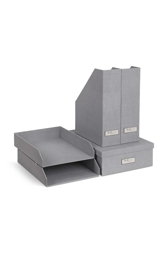 Bigso Box of Sweden organizer pentru documente Holger 5-pack gri 4915C6239