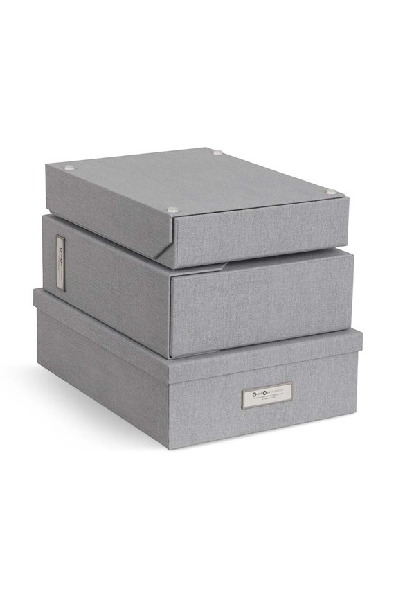 Lifestyle Bigso Box of Sweden organizer pentru documente Holger 5-pack 4915C6239 gri