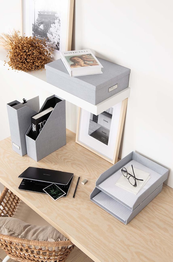 Bigso Box of Sweden organizer pentru documente Holger 5-pack 4915C6239 gri