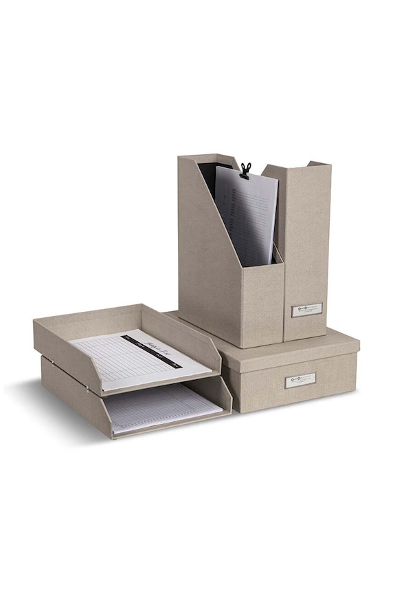 Bigso Box of Sweden organizer pentru documente Holger 5-pack 4915C5539 bej AA00