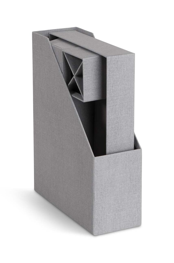 Lifestyle Bigso Box of Sweden zestaw organizerów na biurko Hugo 4-pack 6154C6239 szary