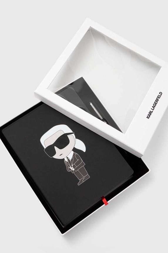 Блокнот і ручка Karl Lagerfeld чорний 245M4003
