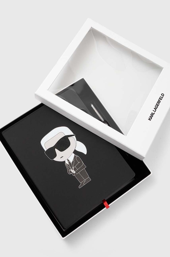 Блокнот і ручка Karl Lagerfeld чорний 245M4003