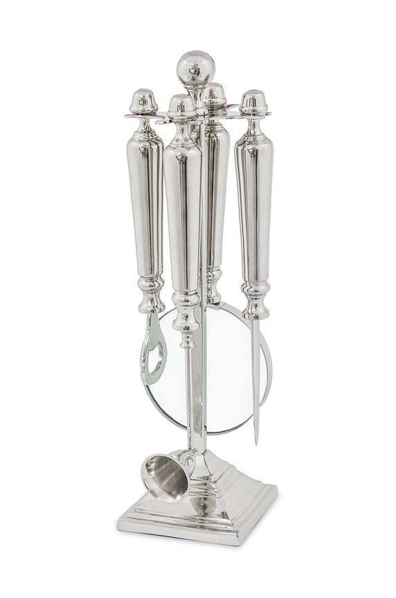 home & lifestyle set de birou 4-pack gri 120064