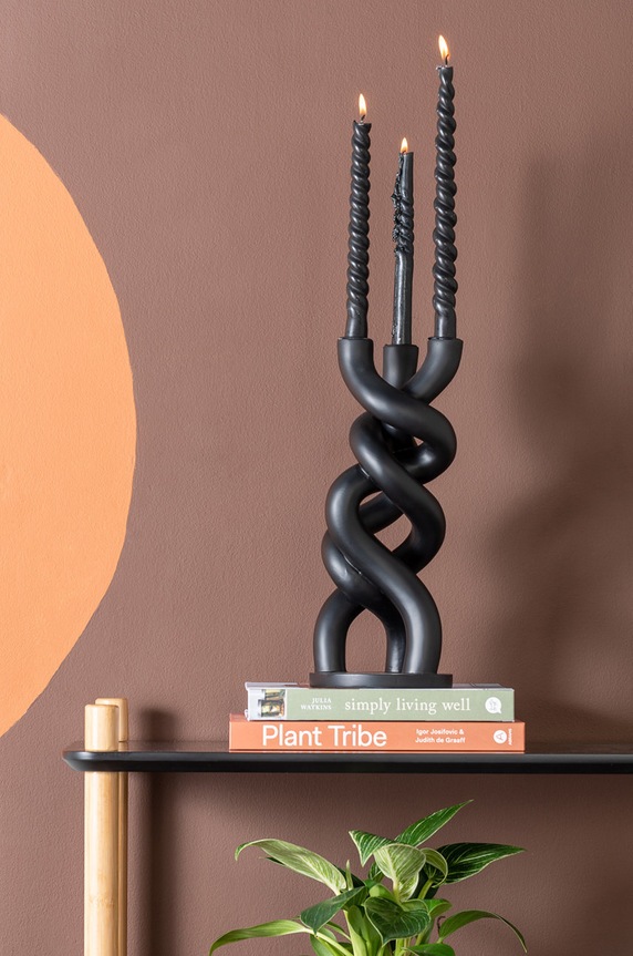 Present Time Ukrasni svijećnjak PT3883BK crna AA00