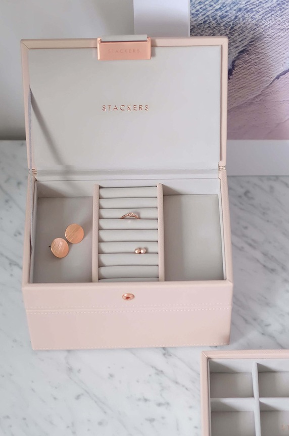 Salon i sypialnia Stackers organizer na biżuterię 73765 różowy