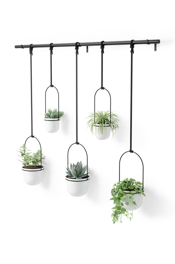 Umbra fali edények készlete 2 x O 10 cm / 3 x O15 cm 1018086.660 fehér AA00