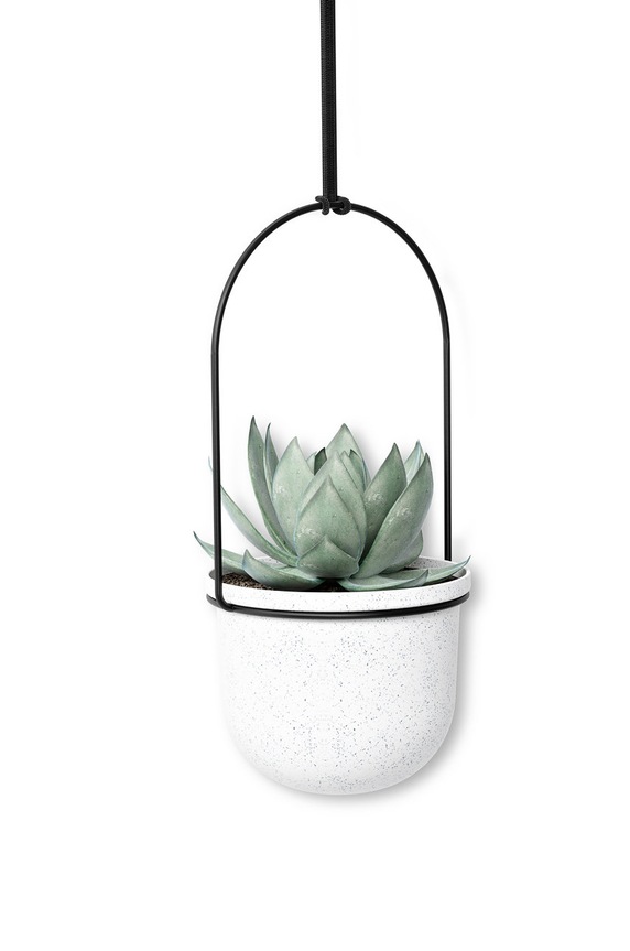 Umbra fali edények készlete 2 x O 10 cm / 3 x O15 cm fehér 1018086.660