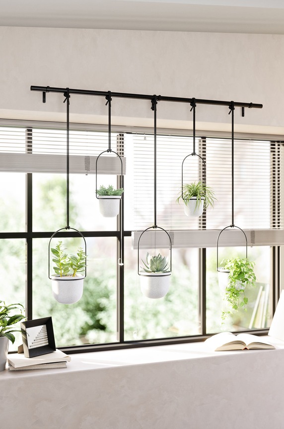 Umbra fali edények készlete 2 x O 10 cm / 3 x O15 cm 1018086.660 fehér