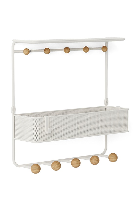 Вітальня та спальня Umbra Настінна вішалка з поличкою 1018030.660 білий