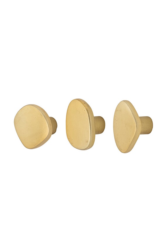 Bloomingville zestaw wieszaków ściennych (3-pack) żółty 82052944
