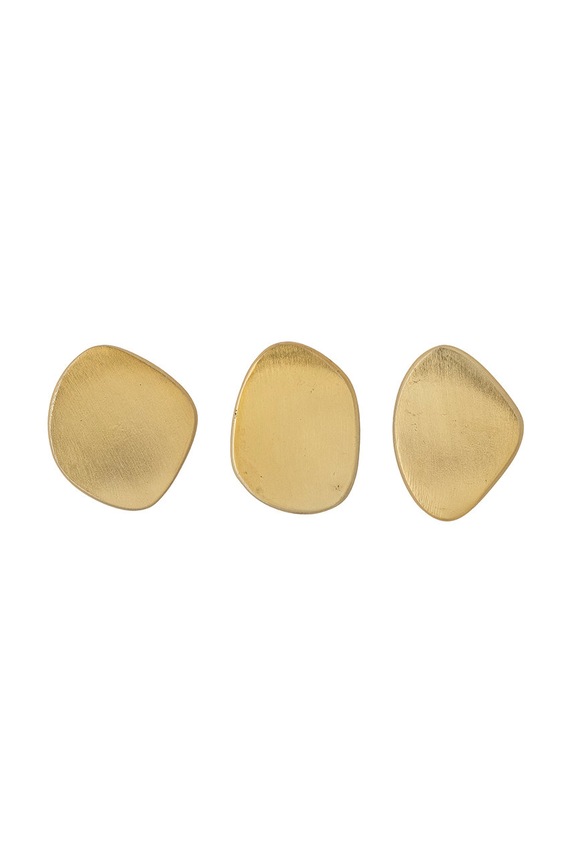 Bloomingville zestaw wieszaków ściennych (3-pack) 82052944 żółty AA00
