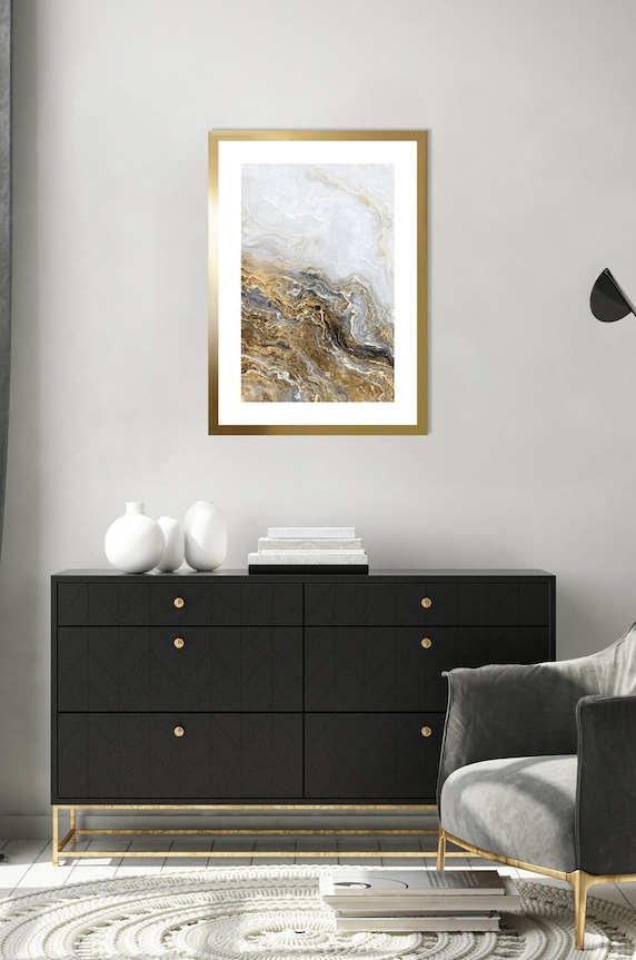 Plakat w ramie AN0002 żółty AA00