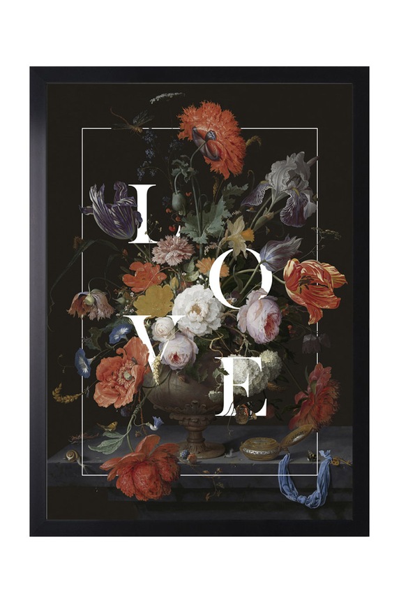 Plakat w ramie czarny AN0011
