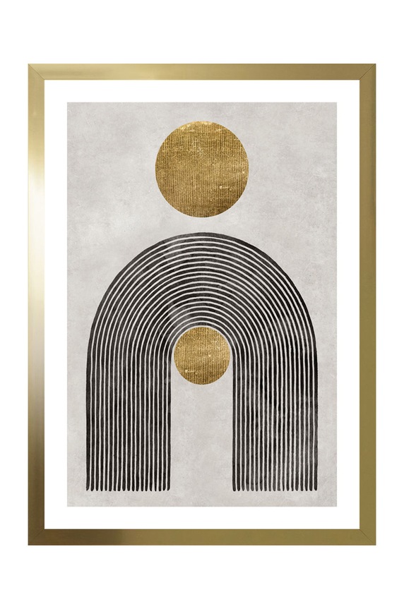 uokvireni plakat zlatna AN0027