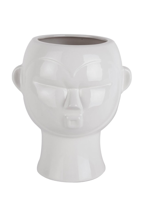 Present Time vaso da fiori 18,7 x 17,8 x 22 cm bianco PT3552WH