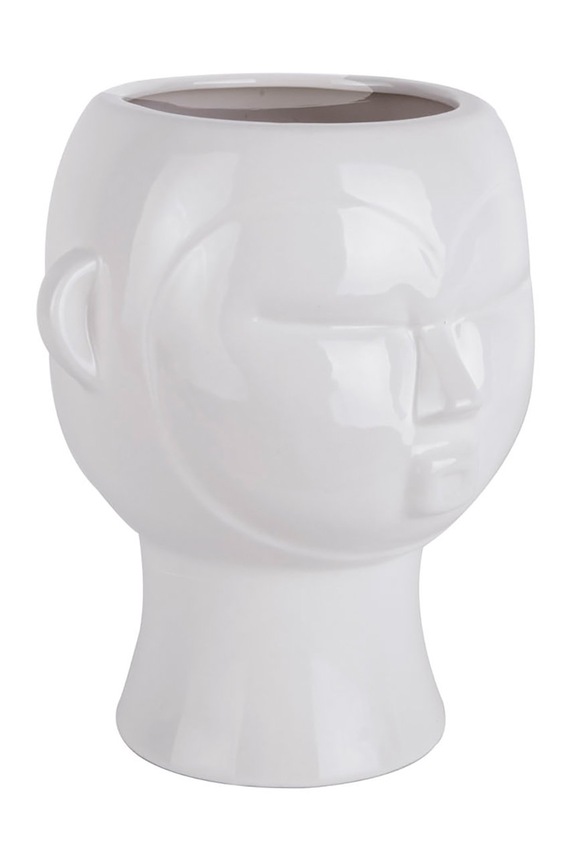 Salotto e camera Present Time vaso da fiori 18,7 x 17,8 x 22 cm PT3552WH bianco