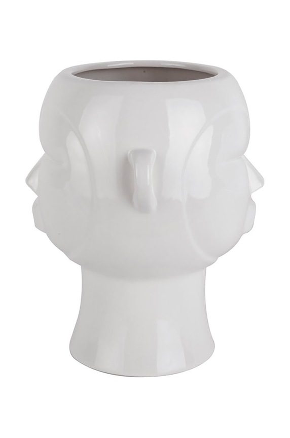 Present Time vaso da fiori 18,7 x 17,8 x 22 cm bianco PT3552WH