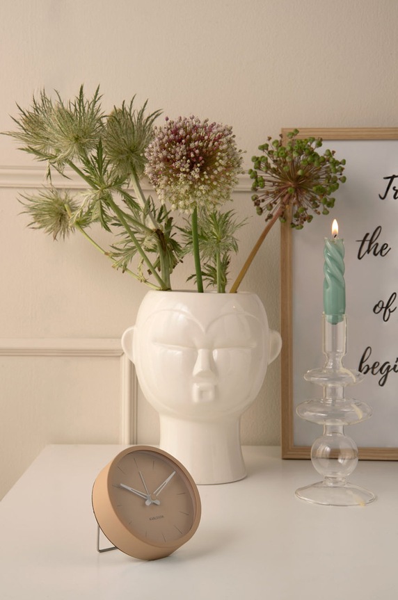 Present Time vaso da fiori 18,7 x 17,8 x 22 cm PT3552WH bianco