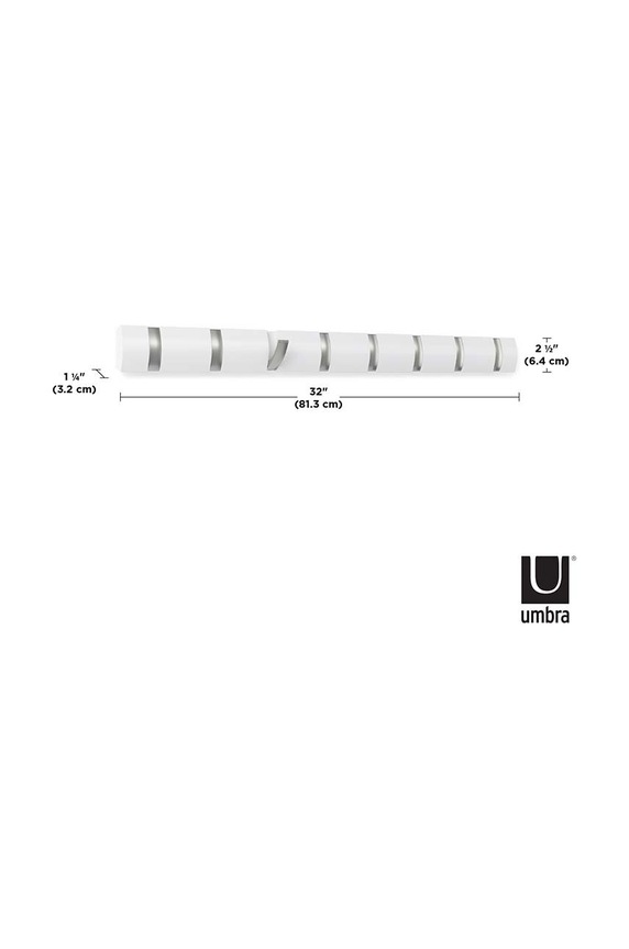 Umbra appendiabito da parete bianco 318858.660
