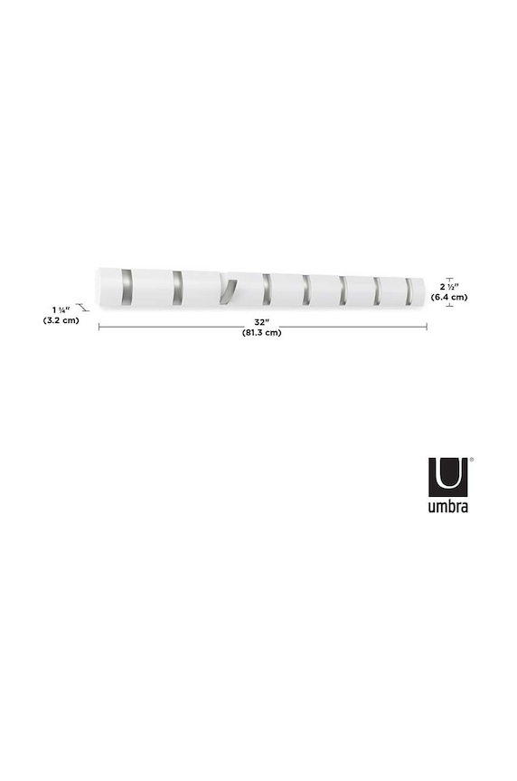 Umbra appendiabito da parete bianco 318858.660