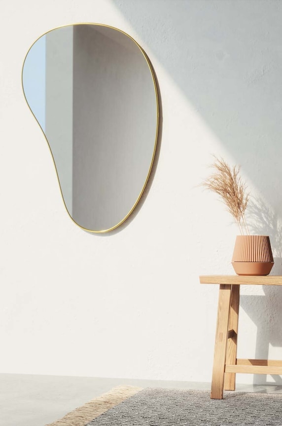 Umbra specchio da parete Hubba Pebble 1018529.104 marrone