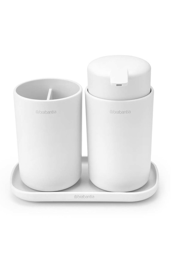 Brabantia Комплект аксесоари за баня (3 броя) 280382 бял AA00