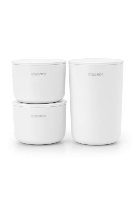 Obývací pokoj a ložnice Sada skladovacích kontejnerů Brabantia (3-pack) 281327 bílá