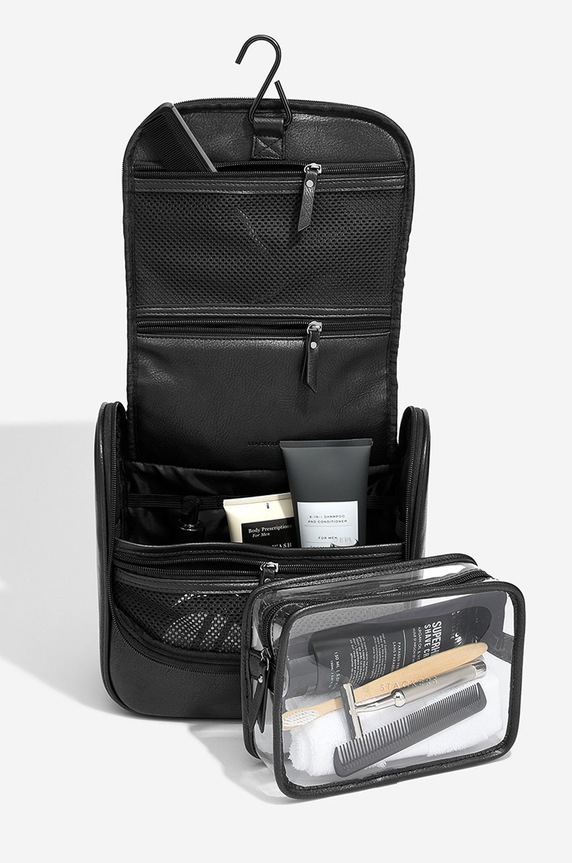 Stackers kosmetyczka podróżna czarny 74334