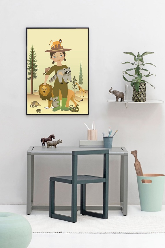 Vissevasse plakat The Zookeeper 30x40 cm F.2021.005.M multicolor AA00