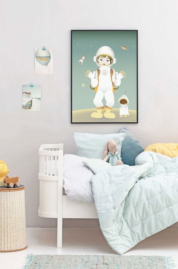 Vissevasse Αφίσα The Astronaut 30x40 cm F.2021.004.M πολύχρωμο AA00