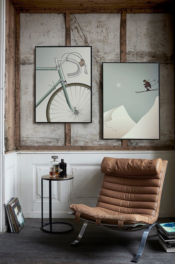 Вітальня та спальня Vissevasse Плакат Racing Bicycle 30x40 cm F.2015.002.M барвистий