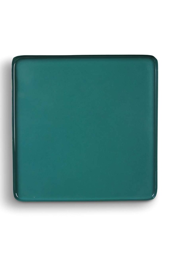 &k amsterdam Ukrasni tanjur Square Green zelena 2163.09