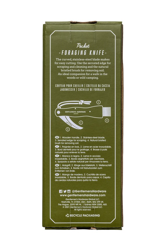 Lifestyle Gentlemen's Hardware nóż ogrodniczy Foraging Knife GEN657UK multicolor