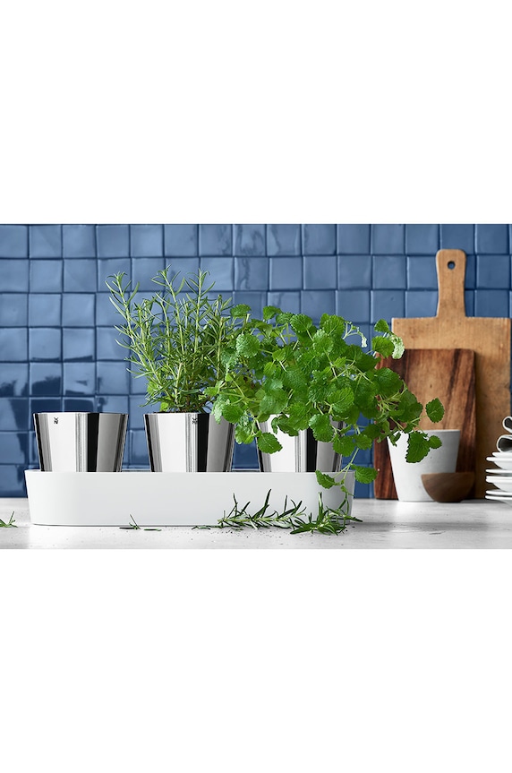 WMF sada květináčů na bylinky s podšálkem Gourmet (3-pack) 641306040
