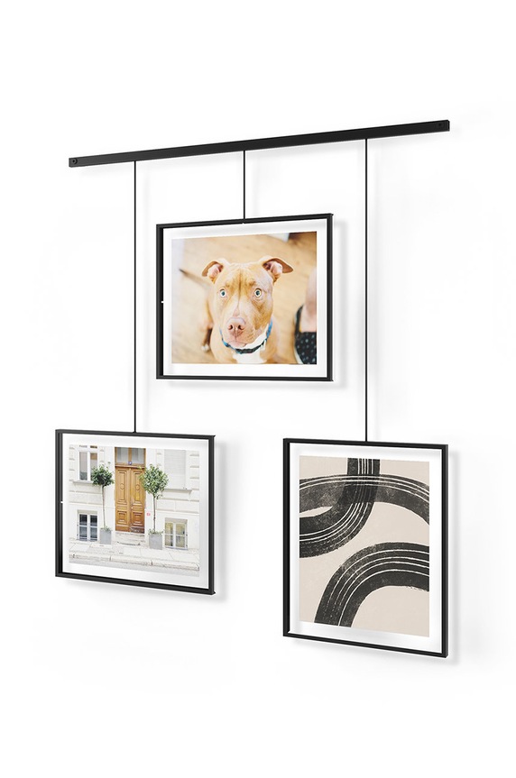 Umbra πολυκορνίζα για φωτογραφίες με σχοινί 1018090.040 μαύρο AA00