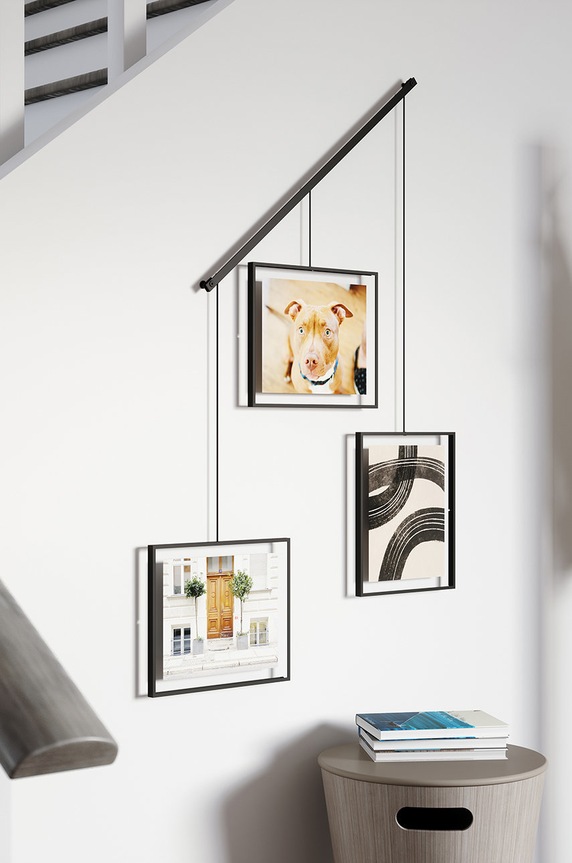 Umbra πολυκορνίζα για φωτογραφίες με σχοινί μαύρο 1018090.040