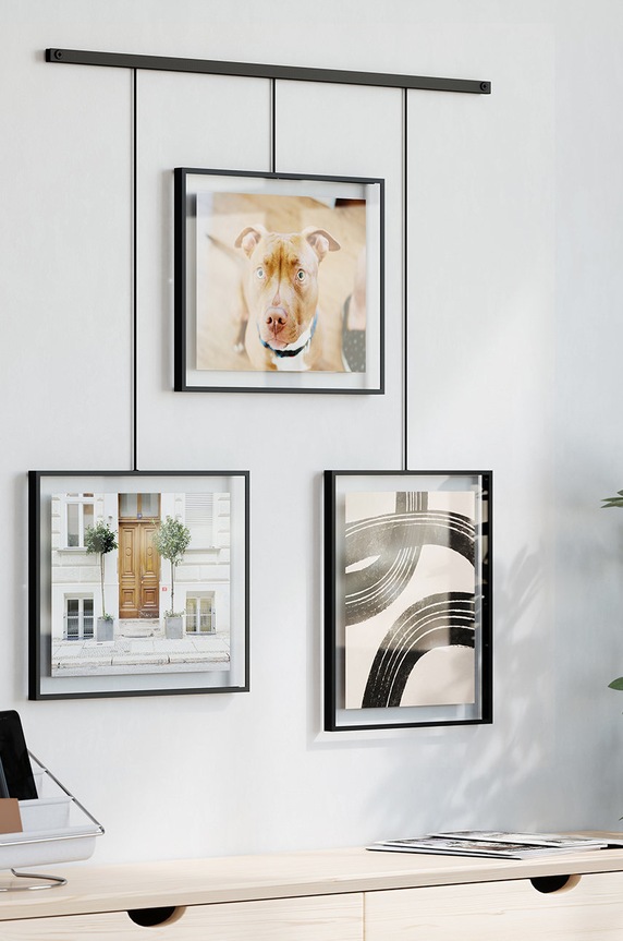 Umbra πολυκορνίζα για φωτογραφίες με σχοινί 1018090.040 μαύρο