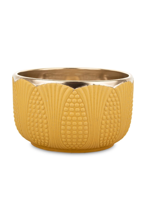 home & lifestyle suport de ghiveci galben 140585