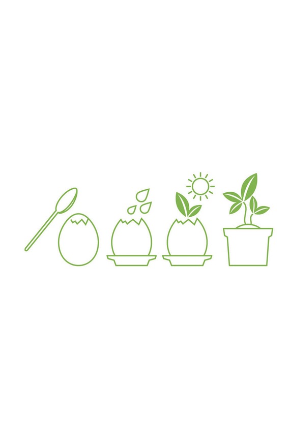 Лайфстайл Noted набір для вирощування рослин Eggling Herb Basil EG01.03EU барвистий