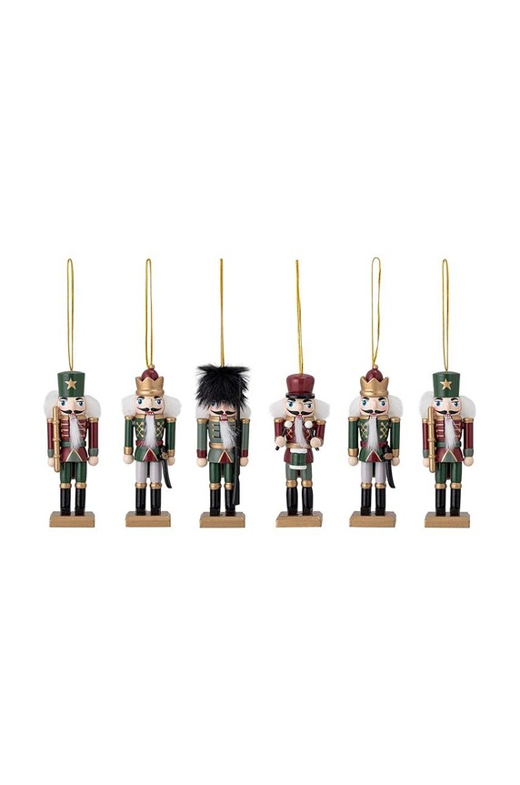 Bloomingville set decorazioni natalizie pacco da 6 multicolore 82051520