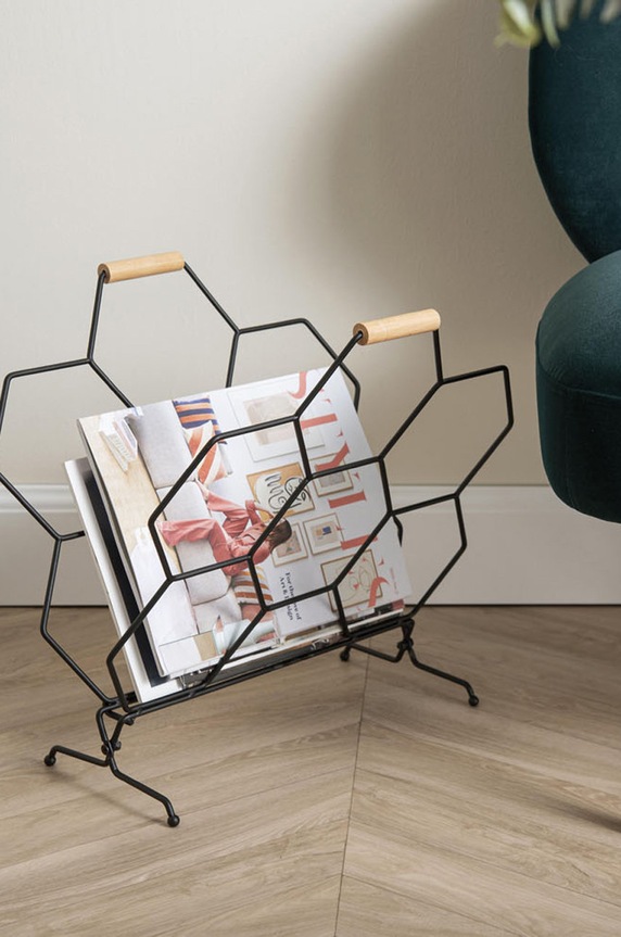 Nosilec za časopis Present Time PT3614BK siva