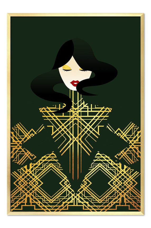 Reprodukcja na płótnie w ramie author unknown multicolor 155548