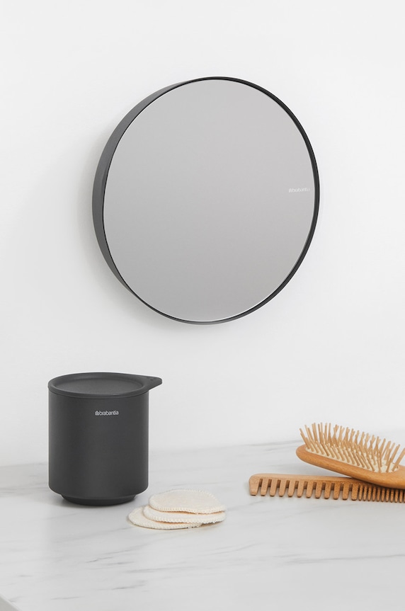Nappali és hálószoba Brabantia fali tükör 303449 szürke