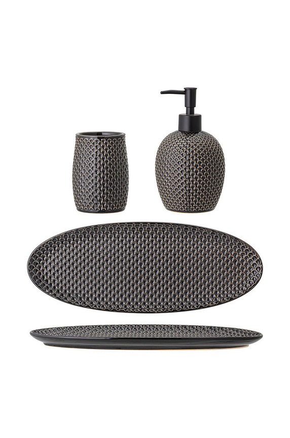 Μπάνιο Σετ αξεσουάρ μπάνιου Bloomingville 3-pack 82049295 γκρί