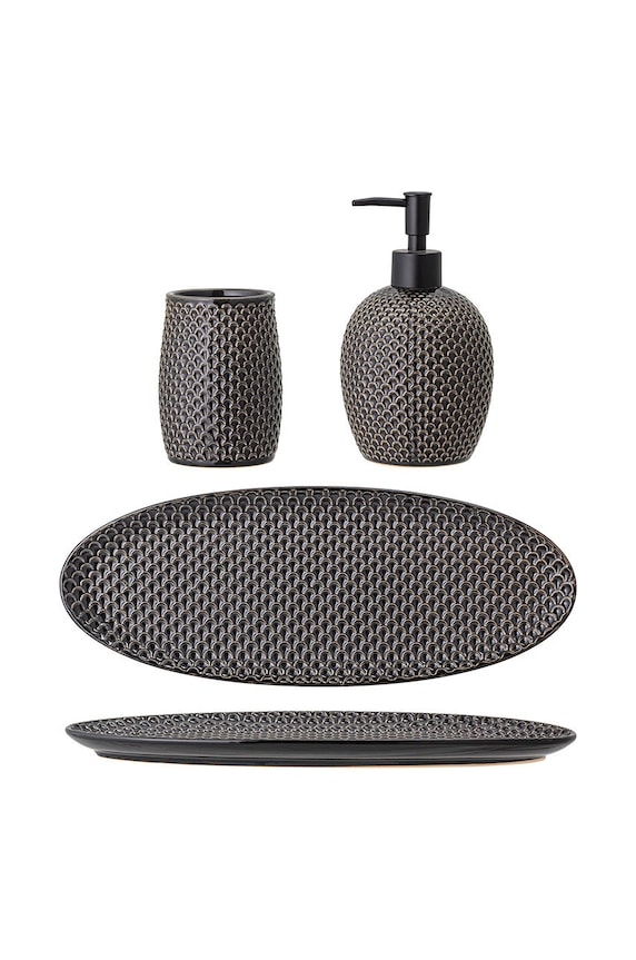 Μπάνιο Σετ αξεσουάρ μπάνιου Bloomingville 3-pack 82049295 γκρί
