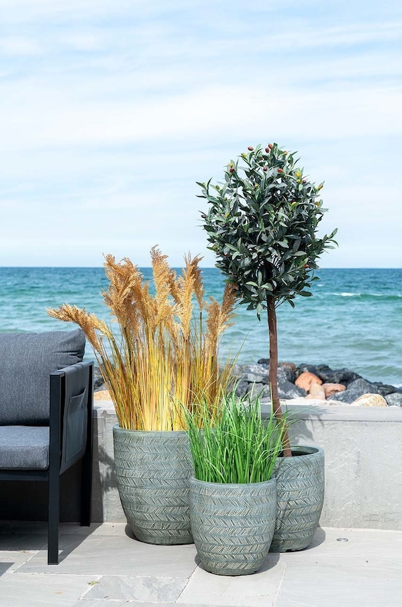 Гостиная и спальня Искусственное растение в горшке House Nordic Poa Grass 9501080 мультиколор