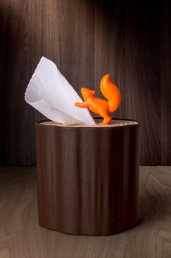 Qualy wc-papír adagoló Squirrel Tissue Log QL10140.BN többszínű AA00